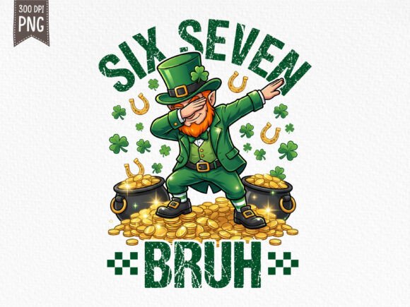 Download Six Seven Bruh Viral St Patrick’s PNG - Six seven bruh Collection