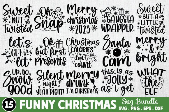 Download Funny Christmas SVG Bundle - Premium Resources