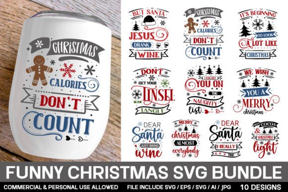Download Funny Christmas Svg Bundle - Premium Resources