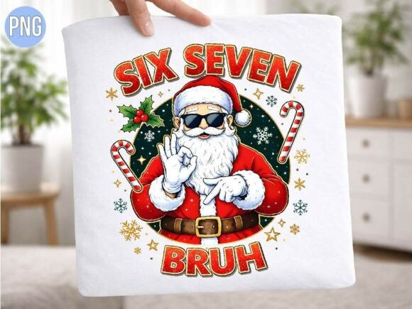 Download Six Seven Bruh Christmas Santa Claus PNG - Premium Resources