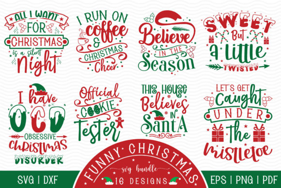 Download Funny Christmas SVG Bundle - 16 Designs - Funny christmas svg Collection