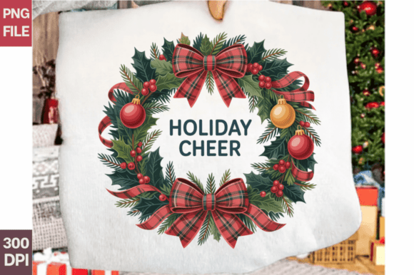 Download Holiday Cheer Christmas Wreath PNG - Holiday cheer Collection