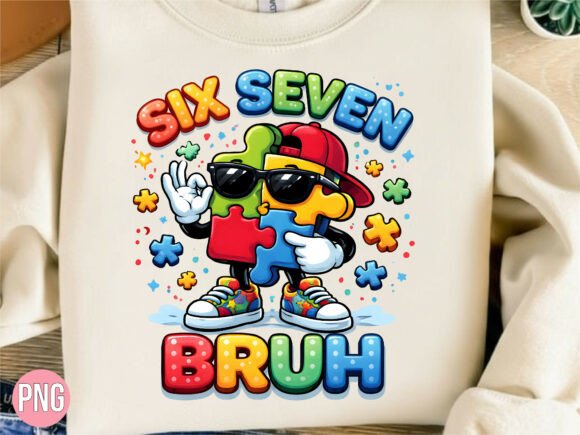Download Six Seven Bruh Puzzle Piece PNG - Premium Bundle