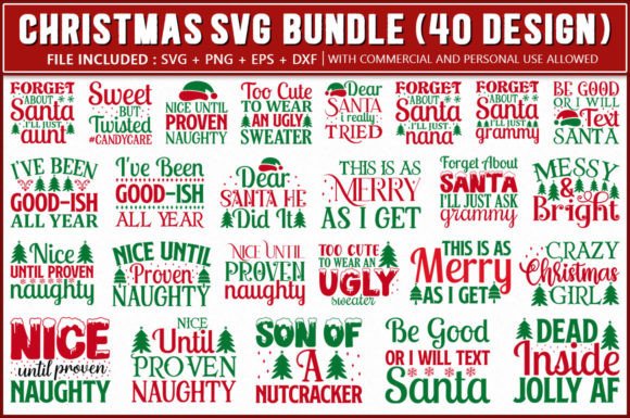 Download Funny Christmas SVG Bundle, 40 Designs - Funny christmas svg Collection